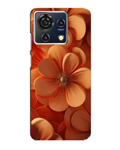 Чехол для ZTE Blade V50 Vita с картинкой «Оранжевый макро цветок»