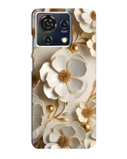 Чехол для ZTE Blade V50 Vita с картинкой «Белие бумажние  цвети»