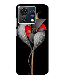 Чехол для ZTE Blade V50 Vita с картинкой «Серебряный фантазийный цветок»