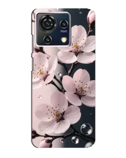 Чехол для ZTE Blade V50 Vita с картинкой «Нежная сакура и капли»