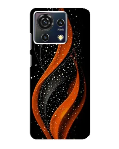 Чехол для ZTE Blade V50 Vita с картинкой «Огненная звездная волна»