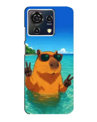 Чехол для ZTE Blade V50 Vita с картинкой «Морская капибара» Чехол для ZTE Blade V50 Vita с картинкой «Морская капибара»