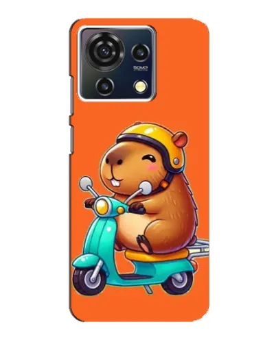 Чехол для ZTE Blade V50 Vita с картинкой «Капибара на скутере» Чехол для ZTE Blade V50 Vita с картинкой «Капибара на скутере»
