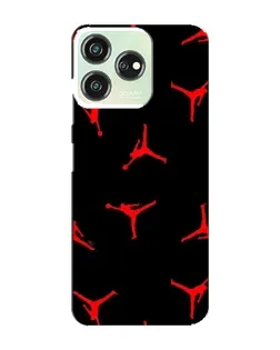 Чохол для ZTE Blade V50 з картинкою «Jordan Red Pattern»