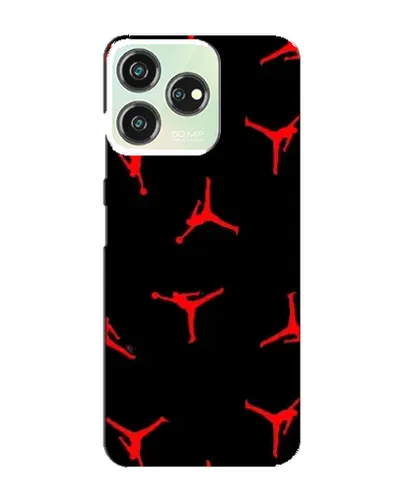 Чехол для ZTE Blade V50 с картинкой «Jordan Red Pattern»
