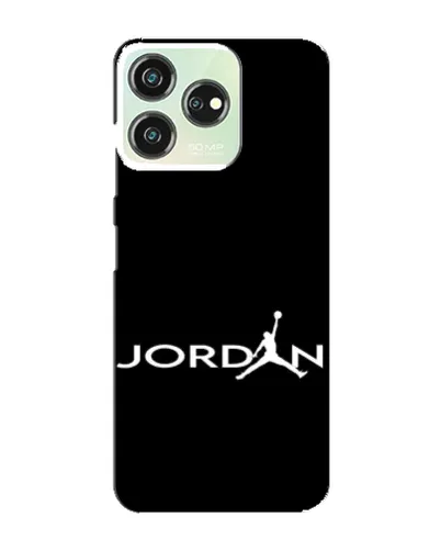 Чехол для ZTE Blade V50 с картинкой «Jordan White Logo»