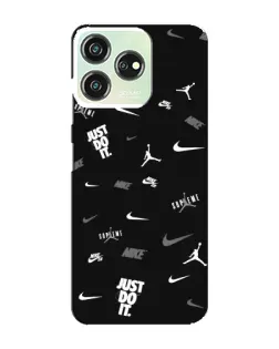 Чохол для ZTE Blade V50 з картинкою «Nike Black Pattern»