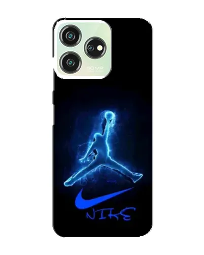 Чехол для ZTE Blade V50 с картинкой «Jordan Neon Blue»