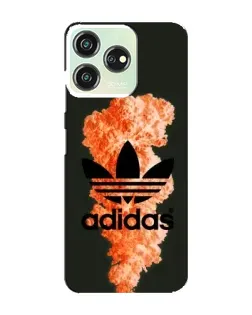 Чехол для ZTE Blade V50 с картинкой «Оранжевый дым Adidas»