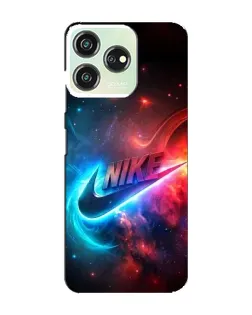 Чехол для ZTE Blade V50 с картинкой «Огненный логотип Nike»