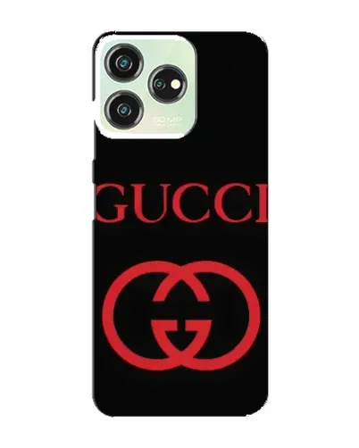 Чехол для ZTE Blade V50 с картинкой «Gucci — красный логотип»
