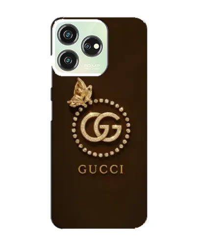 Чехол для ZTE Blade V50 с картинкой «Gucci — золотая бабочка»