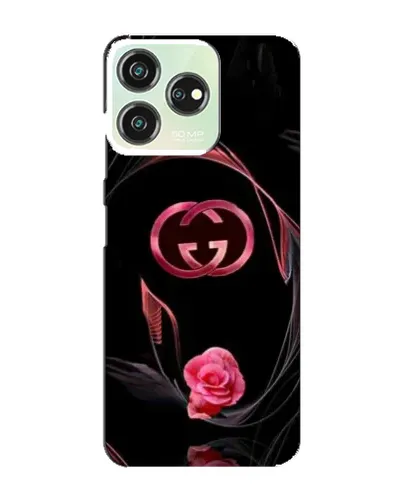 Чехол для ZTE Blade V50 с картинкой «Gucci — неоновая роза»