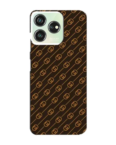 Чехол для ZTE Blade V50 с картинкой «Gucci — золотые диагонали»