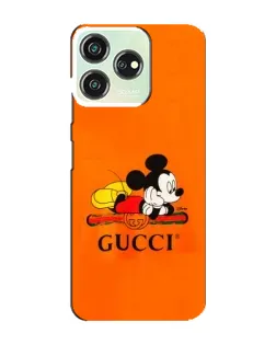 Чохол для ZTE Blade V50 з картинкою «Міккі Маус Gucci — помаранч»