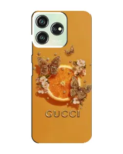 Чохол для ZTE Blade V50 з картинкою «Gucci — золоті метелики»