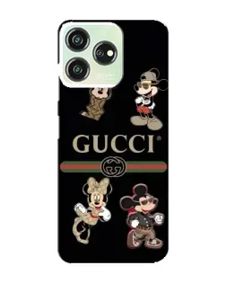 Чохол для ZTE Blade V50 з картинкою «Gucci — герої Disney та монограма»