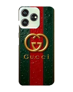 Чохол для ZTE Blade V50 з картинкою «Gucci — фірмова смуга та золото»