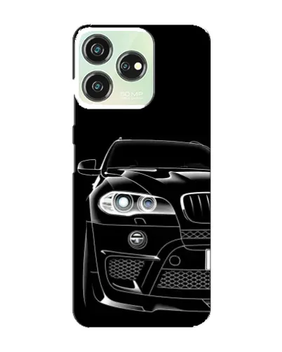 Чехол для ZTE Blade V50 с картинкой «Темный силуэт BMW»
