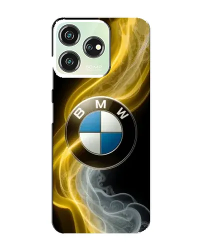 Чехол для ZTE Blade V50 с картинкой «Золотистый дым BMW»