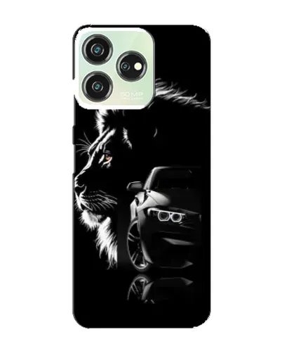 Чехол для ZTE Blade V50 с картинкой «BMW и лев»