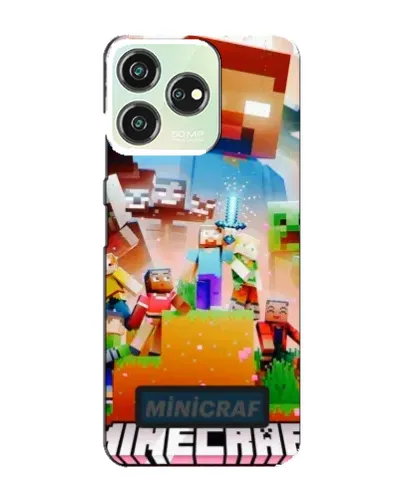 Чехол для ZTE Blade V50 с картинкой «Minecraft герои игры»
