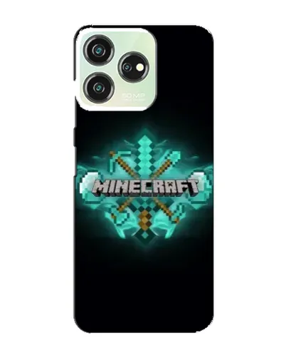 Чехол для ZTE Blade V50 с картинкой «Minecraft Diamond лого»