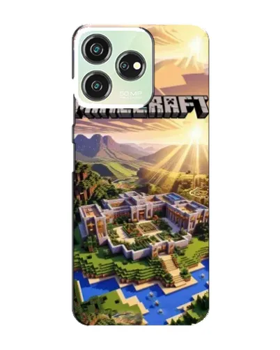 Чехол для ZTE Blade V50 с картинкой «Minecraft панорама»