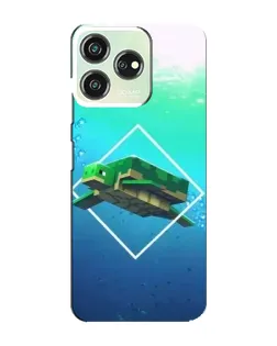 Чохол для ZTE Blade V50 з картинкою «Черепаха Minecraft»