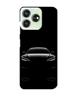 Чохол для ZTE Blade V50 з картинкою «Силует Tesla Night»