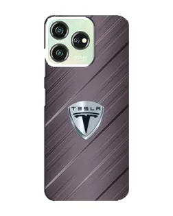 Чехол для ZTE Blade V50 с картинкой «Металлическая текстура Tesla»