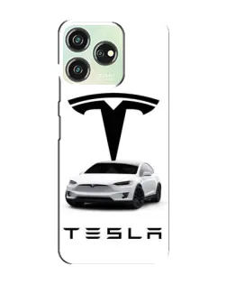 Чехол для ZTE Blade V50 с картинкой «Tesla White Style»