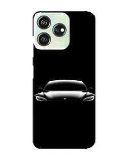 Чехол для ZTE Blade V50 с картинкой «Фары Tesla Night»
