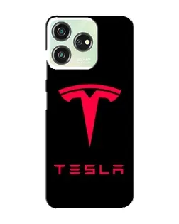 Чехол для ZTE Blade V50 с картинкой «Tesla Red Logo»