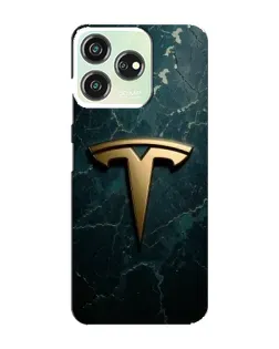 Чехол для ZTE Blade V50 с картинкой «Мраморная Tesla Gold»