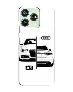 Чехол для ZTE Blade V50 с картинкой «Audi — контрастный дизайн»