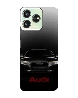 Чехол для ZTE Blade V50 с картинкой «Audi — градиентный контур»