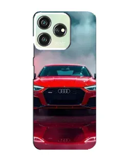 Чехол для ZTE Blade V50 с картинкой «Audi RS — красный стиль»