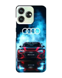 Чехол для ZTE Blade V50 с картинкой «Audi Sport — неон»