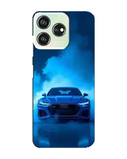 Чехол для ZTE Blade V50 с картинкой «Audi — голубая энергия»