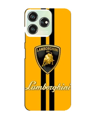 Чехол для ZTE Blade V50 с картинкой «Lamborghini Stripe желтый»