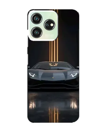 Чехол для ZTE Blade V50 с картинкой «Lamborghini золотые линии»