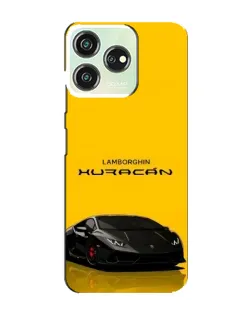 Чехол для ZTE Blade V50 с картинкой «Lamborghini Huracan черный»