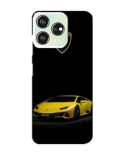 Чехол для ZTE Blade V50 с картинкой «Lamborghini желтый акцент»