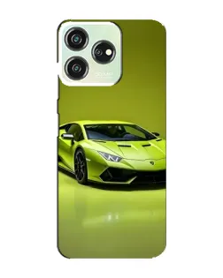 Чехол для ZTE Blade V50 с картинкой «Салатовый Lamborghini Huracan»