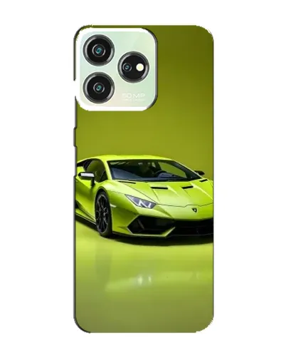 Чехол для ZTE Blade V50 с картинкой «Салатовый Lamborghini Huracan»