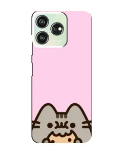 Чохол для ZTE Blade V50 з картинкою «Pusheen та печиво»