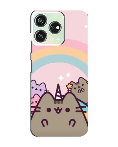 Чехол для ZTE Blade V50 с картинкой «Единорог Pusheen»