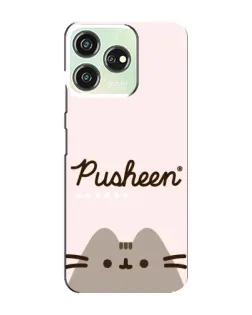 Чохол для ZTE Blade V50 з картинкою «Pusheen логотип»