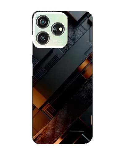 Чехол для ZTE Blade V50 с картинкой «Черные геометрические блоки» Чехол для ZTE Blade V50 с картинкой «Черные геометрические блоки»